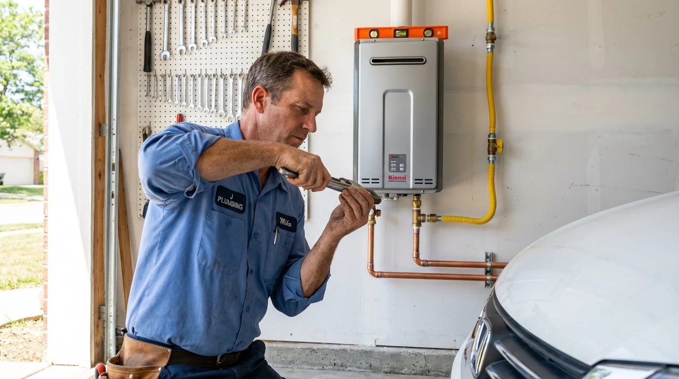 Tankless water heater installation by a Johns Plumbing LLC plumber in Crested Butte